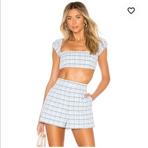 Dali Top in Blue Plaid